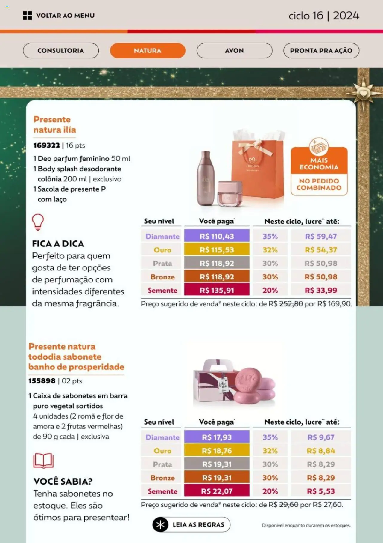 Avon Folheto - válido de 26.09.2025 | Página: 15 | Produtos: Desodorante, Caixa, Sabonete, Body