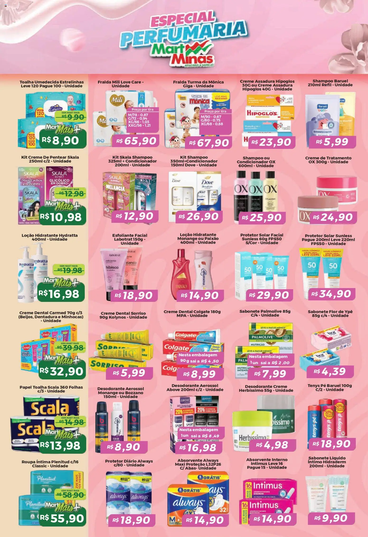 Mart Minas Folheto - válido de 25.12.2025 | Página: 7 | Produtos: Papel toalha, Kit skala, Toalha umedecida, Protetor solar facial