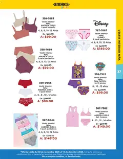 Vista previa de Andrea catálogo Precios Especiales, nuevo folleto de la tienda, válido en México a partir del 02.11.2025 | Página: 37