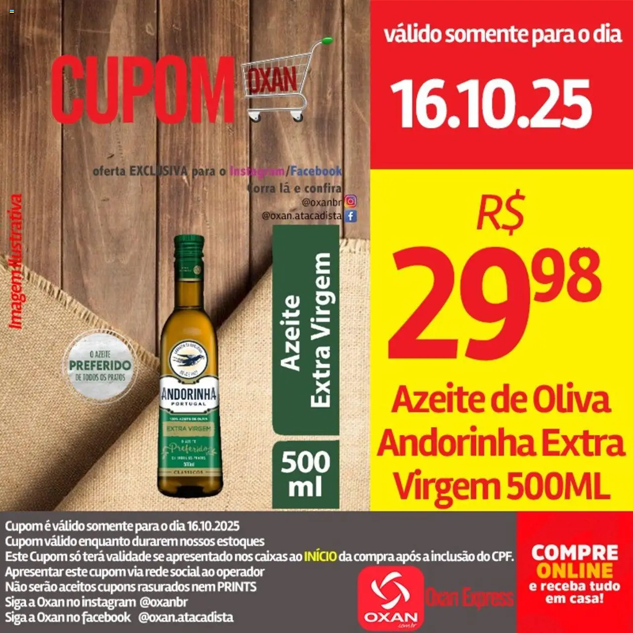 Oxan Atacadista Folheto - válido de 16.10.2025 | Página: 4 | Produtos: Azeite