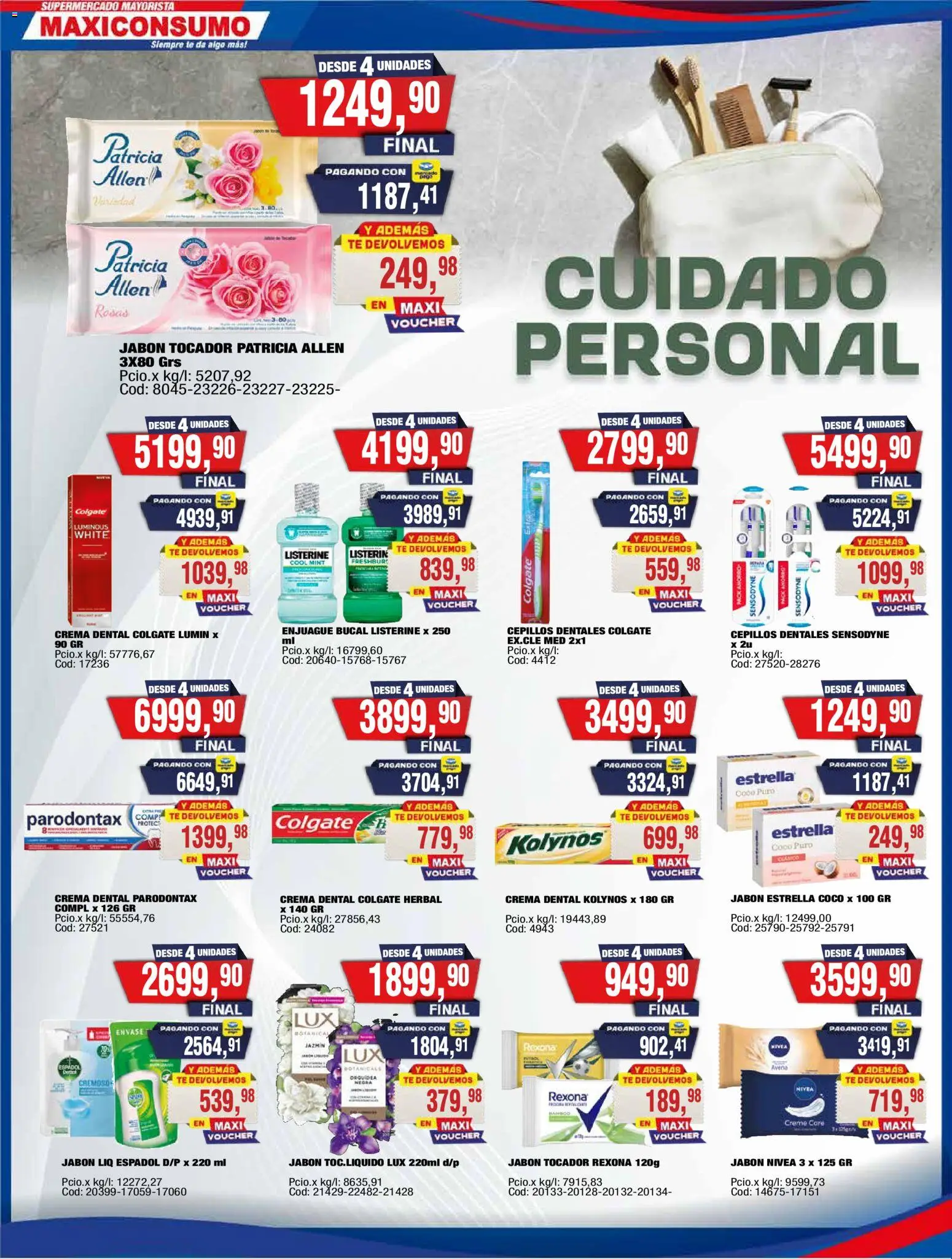 Maxiconsumo ofertas │ válido desde el 23.03.2026 | Página: 26 | Productos: Jabón, Enjuague bucal, Té, Crema
