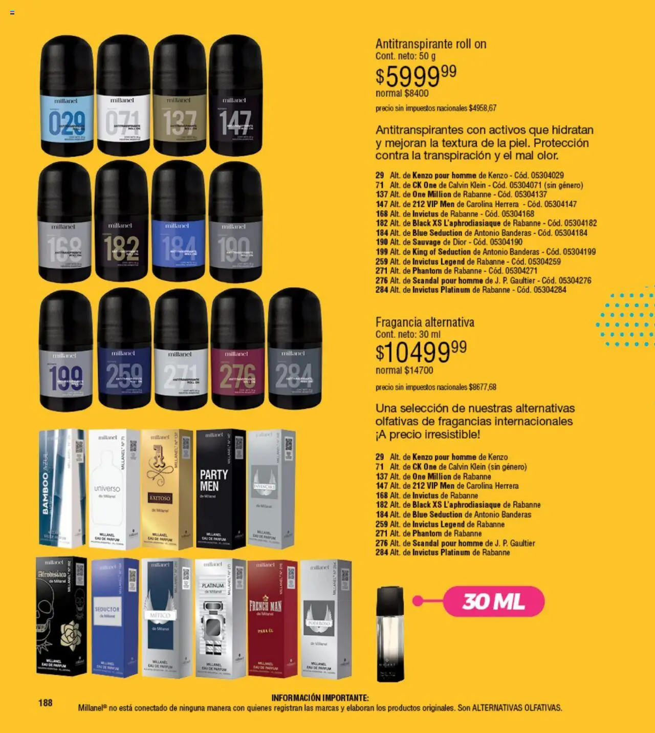 Millanel - Catálogo │ válido desde el 20.10.2025 | Página: 188 | Productos: Fragancia, Antitranspirante