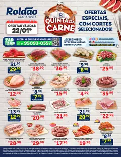 Roldão - Ofertas Quinta da Carne - Pré-Visualização do folheto da loja Roldão, válido de 22.01.2026 | Página: 1 | Produtos: Linguiça, Coração de frango, Lombo, Frango