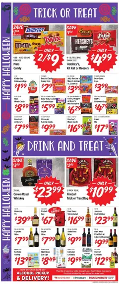 Preview of Rouses weekly ads valid from 15.10.2025 | Page: 6 | Products: Chocolate, Whiskey, Cupcake, Bag