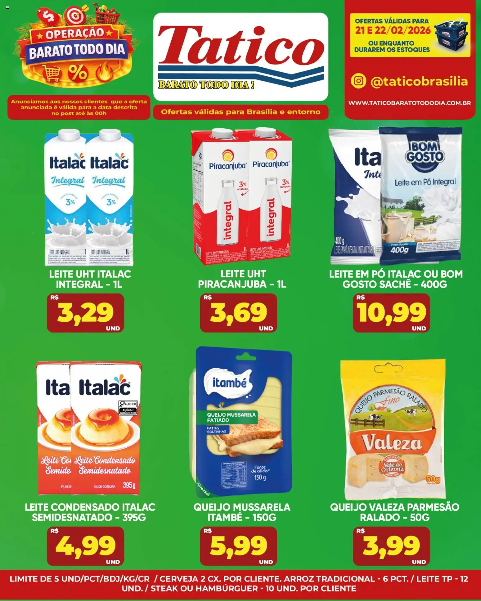 Tatico Folheto - válido de 23.02.2026 | Página: 24 | Produtos: Cerveja, Arroz, Açúcar, Mussarela