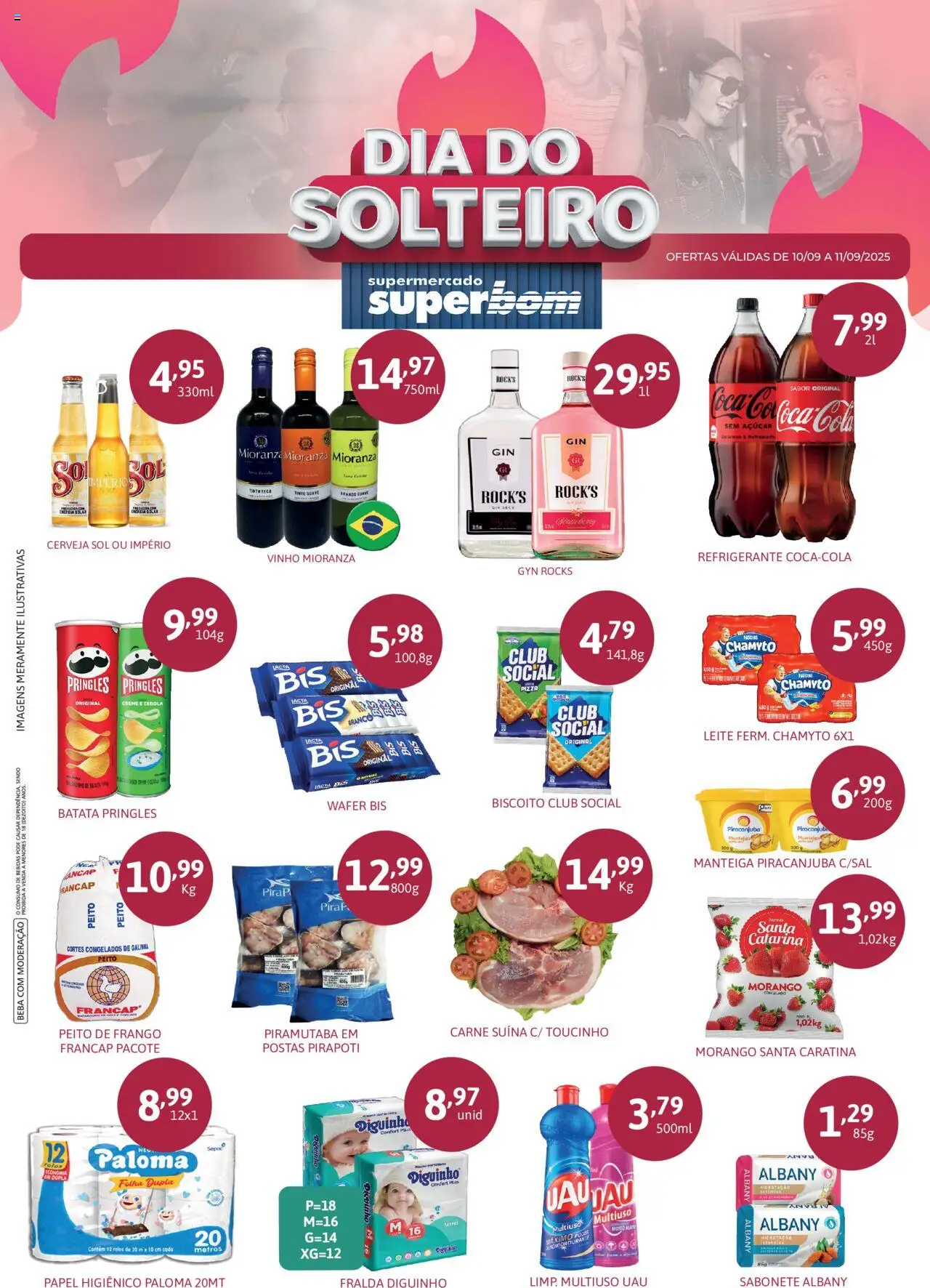 Superbom Folheto - válido de 10.09.2025 | Página: 1 | Produtos: Leite, Refrigerante, Batata, Papel higiênico