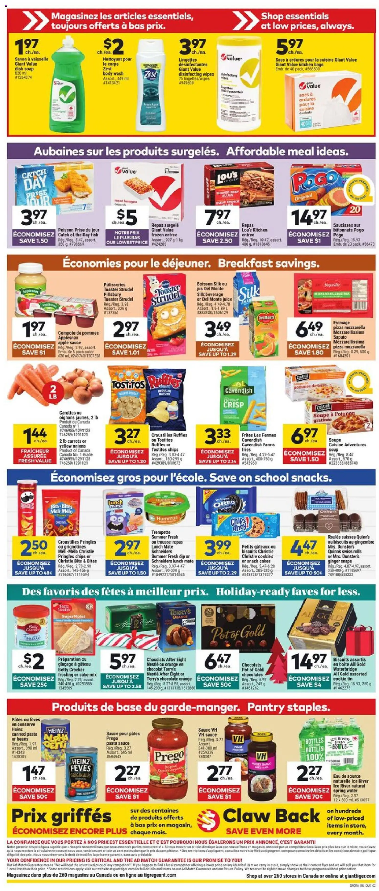 Giant Tiger flyer valid from 19.11.2025 | Page: 2 | Products: Fish, Cookies, Toaster, Body wash