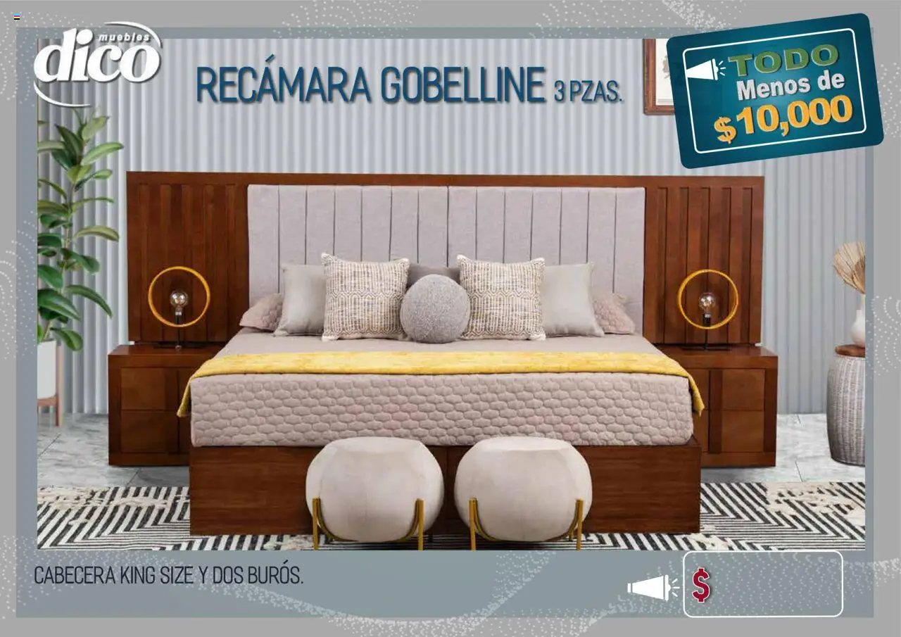 Nuevas ofertas de Muebles Dico válidas en toda la República Mexicana desde el 15.10.2025. ¡Encuentra las mejores ofertas en Muebles Dico - Catálogo TODO menos de 10000! | Página: 4 | Productos: Cabecera