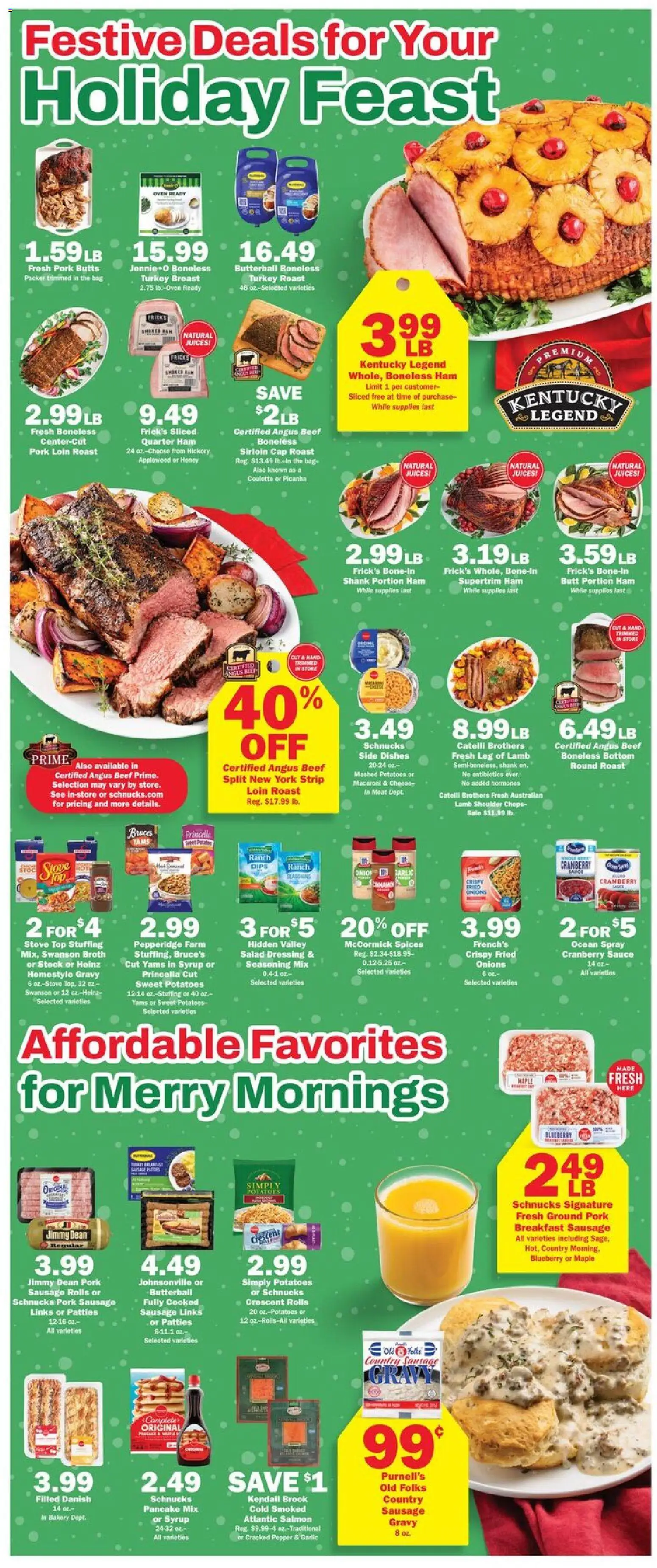 Schnucks Weekly Print Ad - IN - valid from 17.12.2025 | Page: 2 | Products: Beef, Sausage, Oven, Stove