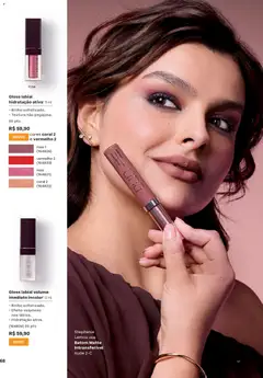 Natura - Ciclo 01/2026 - Pré-Visualização do folheto da loja Natura, válido de 26.12.2025 | Página: 68 | Produtos: Batom, Gloss labial
