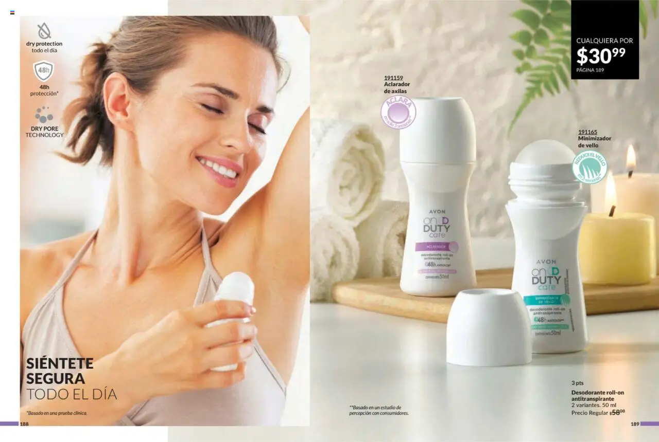 Nuevas ofertas de AVON válidas en toda la República Mexicana desde el 11.07.2025. ¡Encuentra las mejores ofertas en AVON campaña 11 2025! | Página: 96 | Productos: Desodorante, Antitranspirante