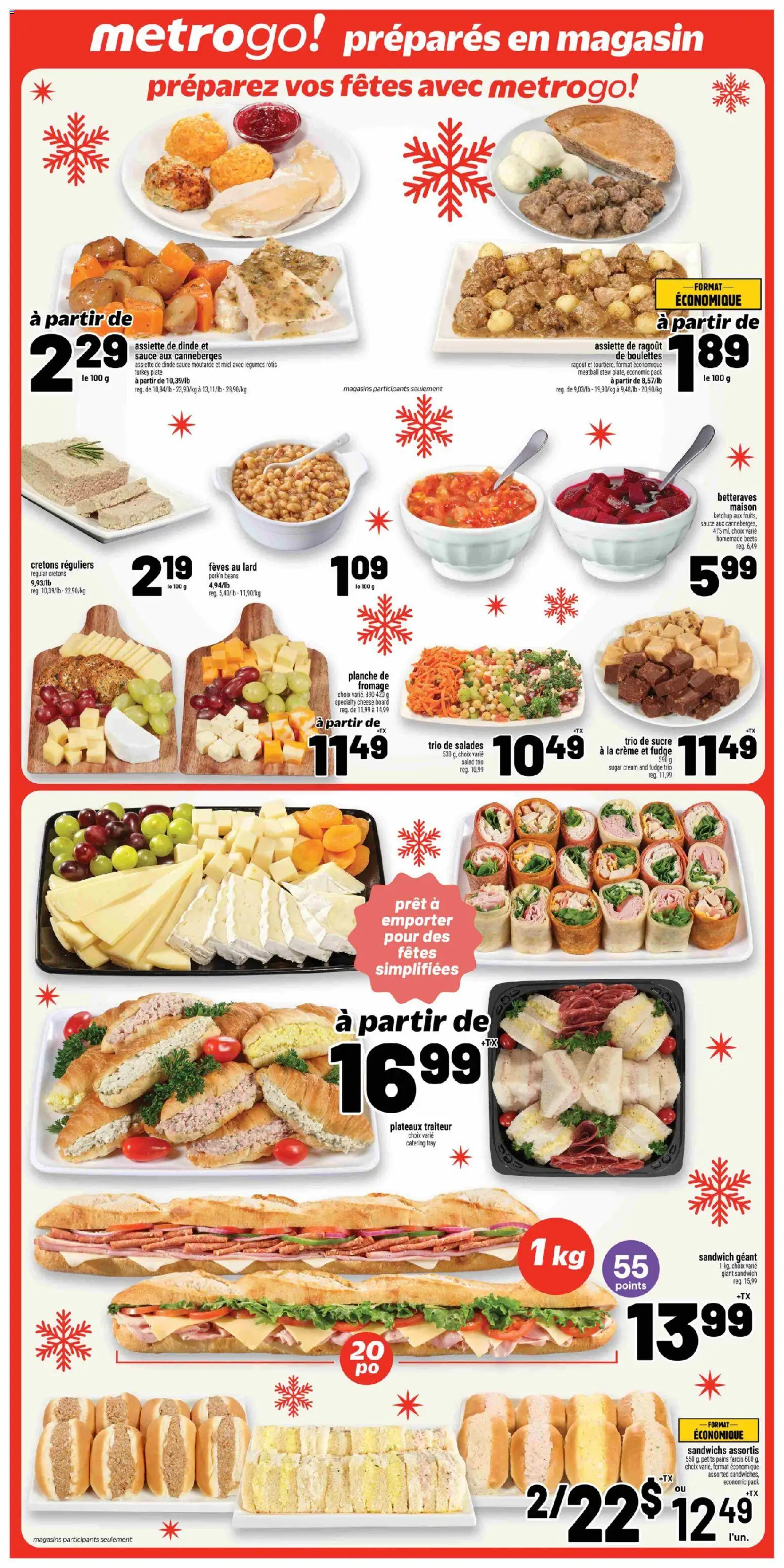 Metro flyer valid from 25.12.2025 | Page: 16 | Products: Cream, Salad, Turkey, Cheese