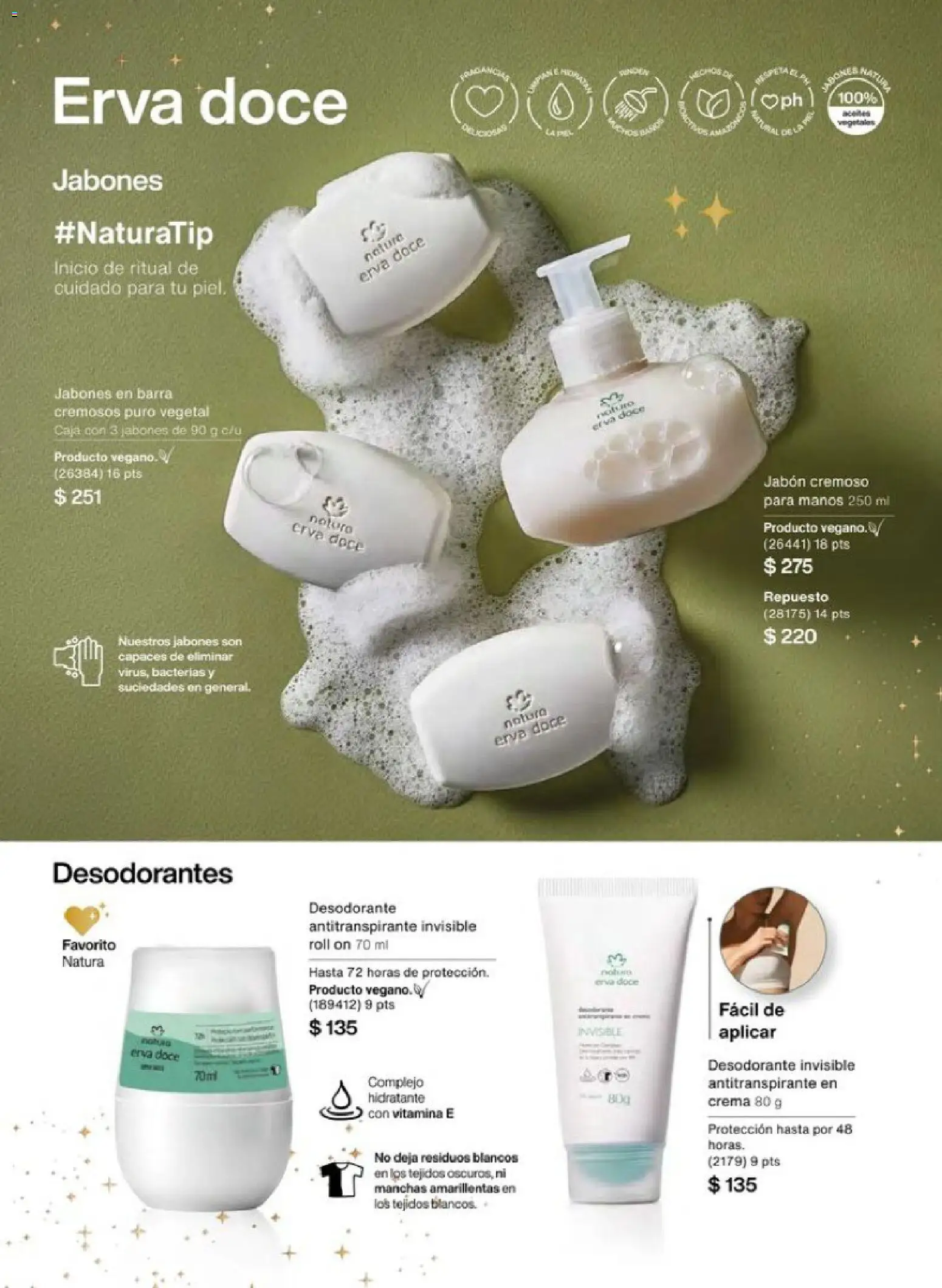 Nuevas ofertas de Natura válidas en toda la República Mexicana desde el 01.12.2025. ¡Encuentra las mejores ofertas en Natura campaña 18 2025! | Página: 165 | Productos: Desodorante, Crema, Barra, Jabón