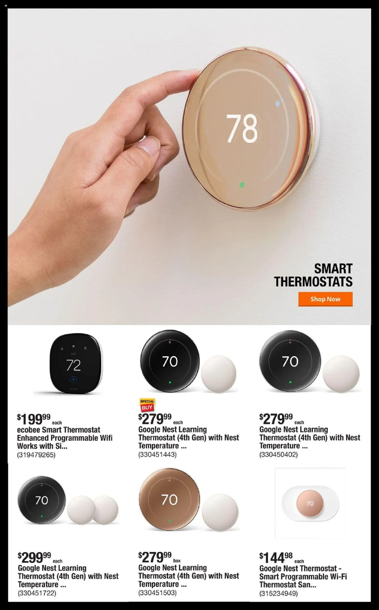Home Depot Shop Pro Ad - GA - valid from 08.12.2025 | Page: 4 | Products: Thermostat