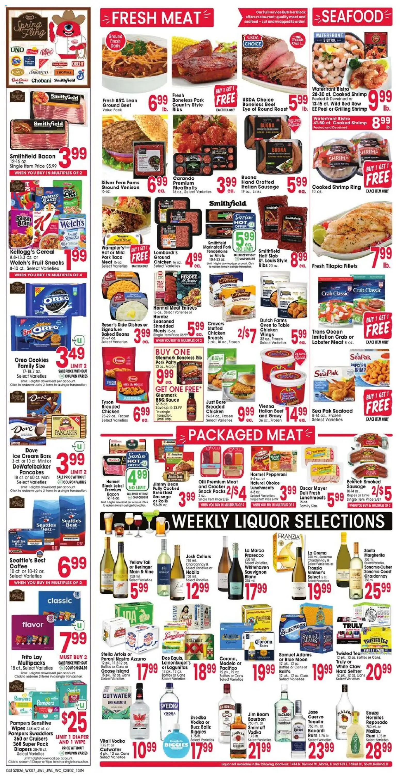 Jewel Osco Weekly Ad - IN - valid from 15.04.2026 | Page: 2 | Products: Tea, Vodka, Ice cream, Lime