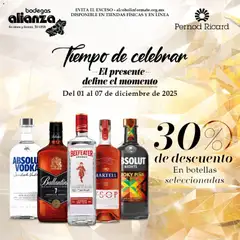 Vista previa de Bodegas Alianza catálogo Tiempo de celebrar, nuevo folleto de la tienda, válido en México a partir del 01.12.2025