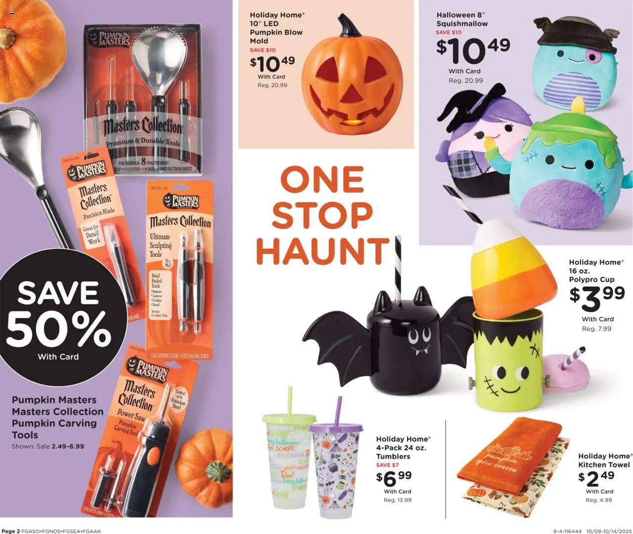 Fred Meyer Home & Apparel - valid from 08.10.2025 | Page: 2 | Products: Saw, Pumpkin, Sheet