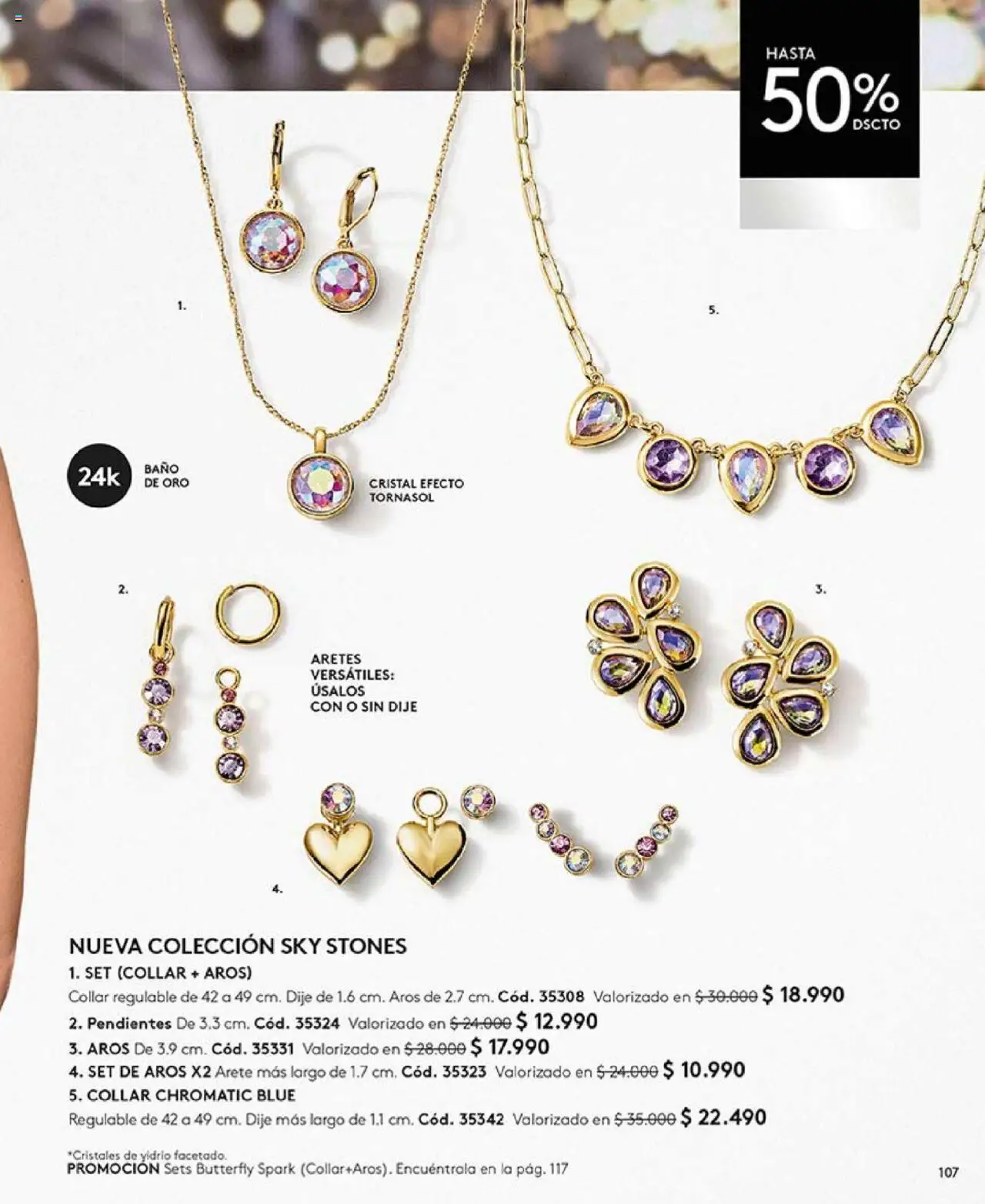 Catálogo Ésika Campaña 17 │ válido desde el 14.10.2025 | Página: 111 | Productos: Baño, Collar, Aros, Dije