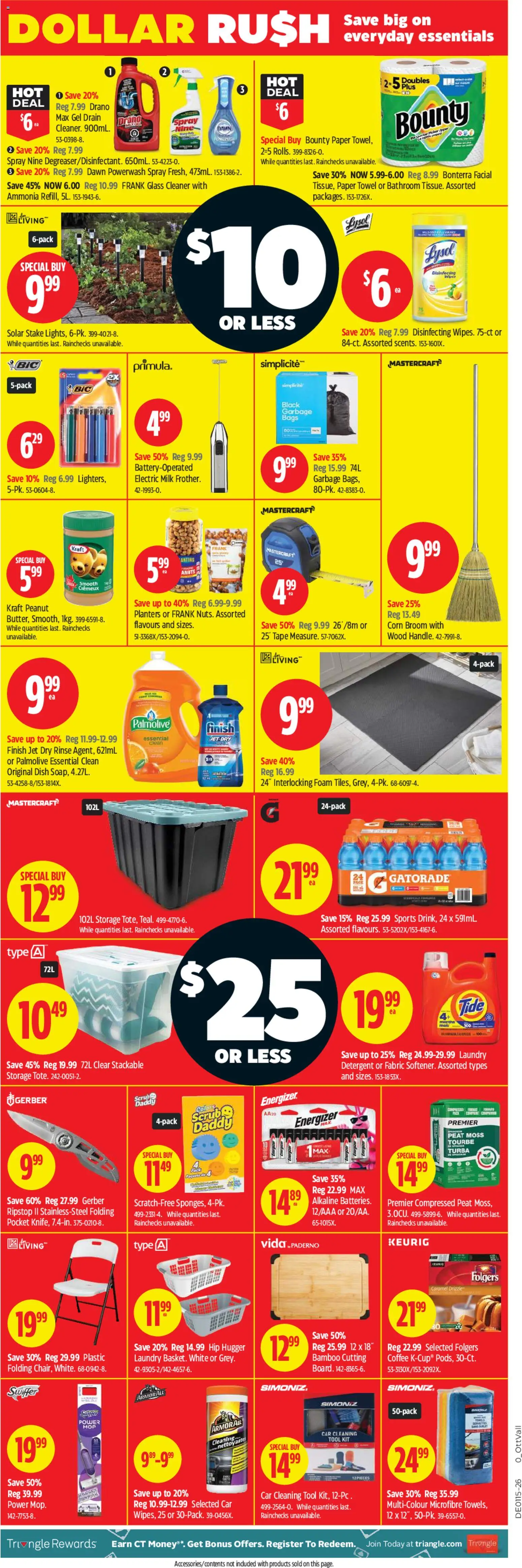 Canadian Tire flyer valid from 09.04.2026 | Page: 2 | Products: Detergent, Milk, Coffee