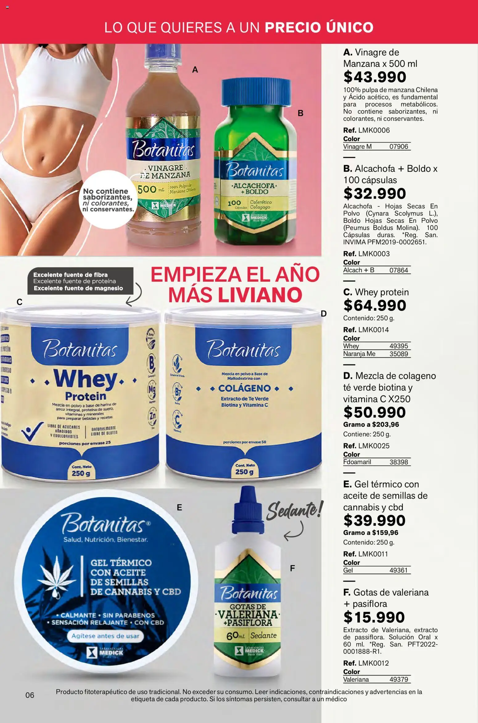 Leonisa revista - valida desde el 02.01.2026 | Página: 6 | Productos: Té, Semillas, Vitaminas, Aceite