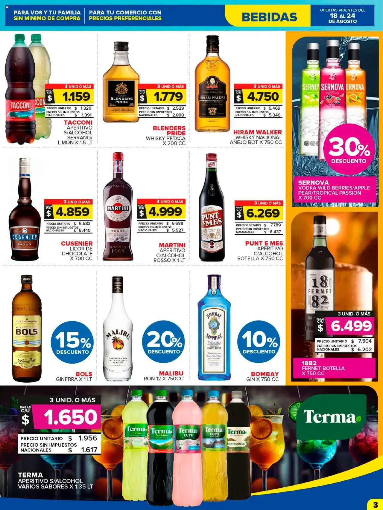 Carrefour Maxi catálogo │ válido desde el 18.08.2025 | Página: 3 | Productos: Whisky, Gin, Limón, Chocolate