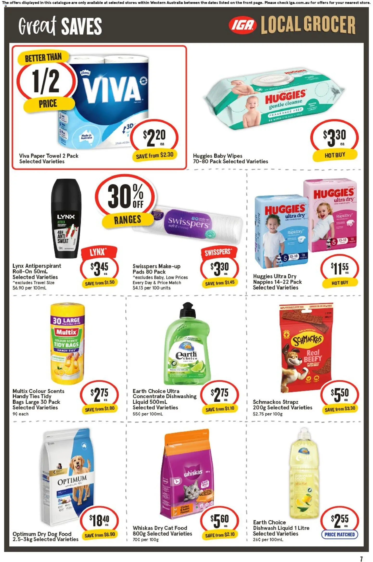 IGA catalogue - valid from 25.02.2026 | Page: 7 | Products: Fragrance, Beef, Antiperspirant, Nappies