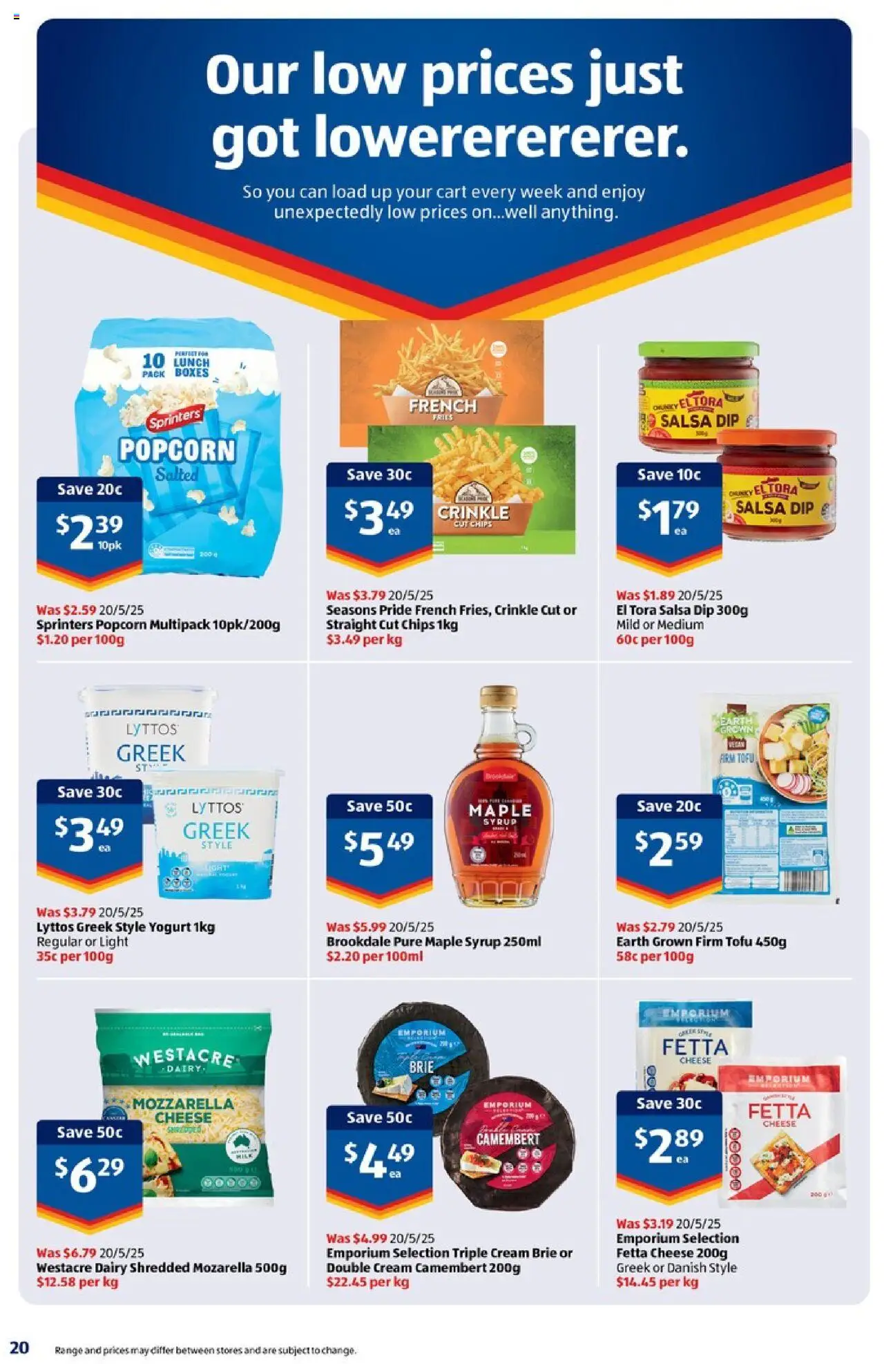 Aldi catalogue - valid from 25.06.2025 | Page: 20 | Products: Light, Dairy, Cream, Popcorn