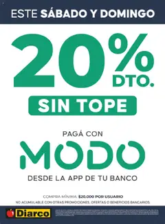Vista previa Diarco - 20% Off Con Modo válido desde el 13.09.2025