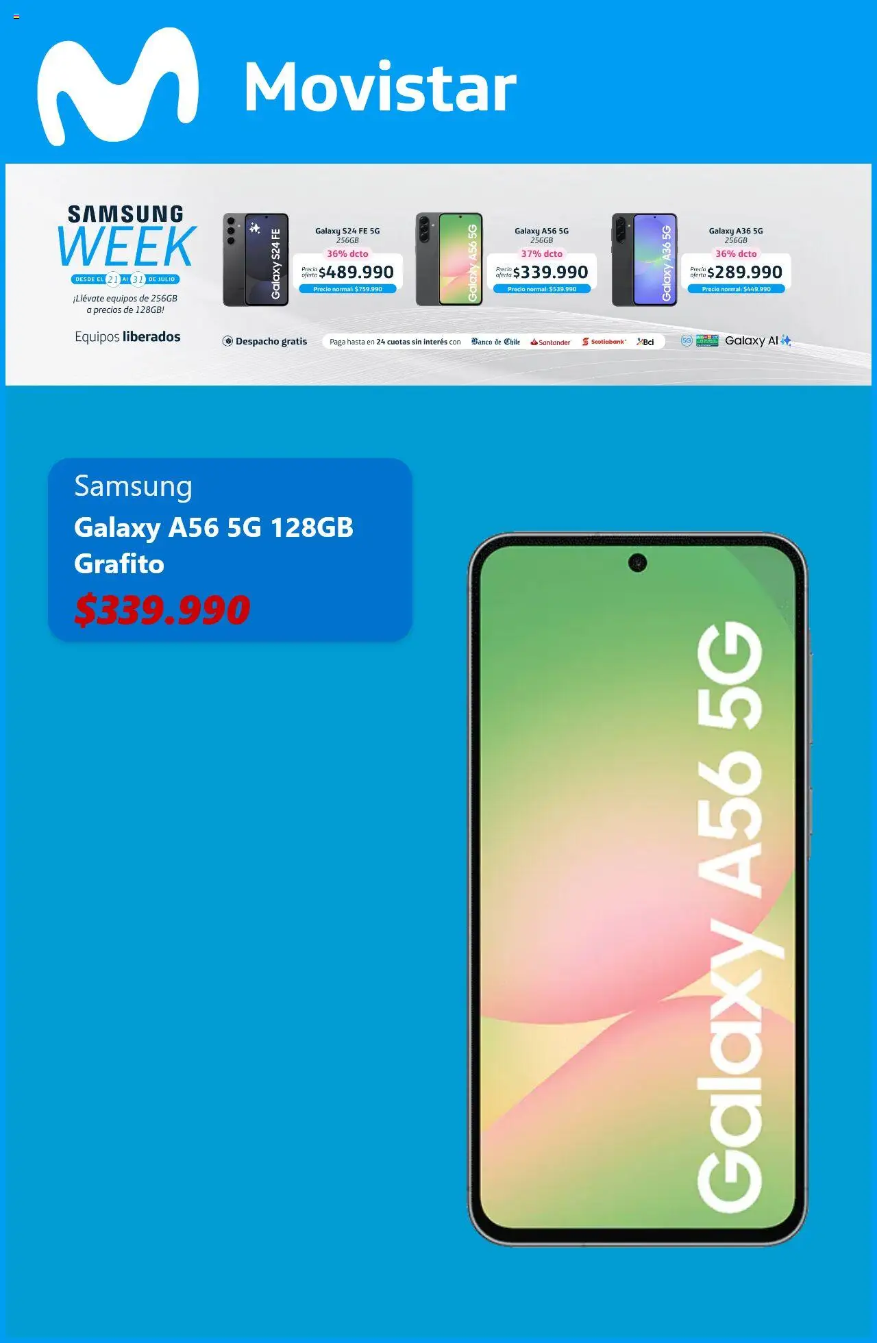 Movistar ofertas  │ válido desde el 21.07.2025 | Página: 5 | Productos: Banco