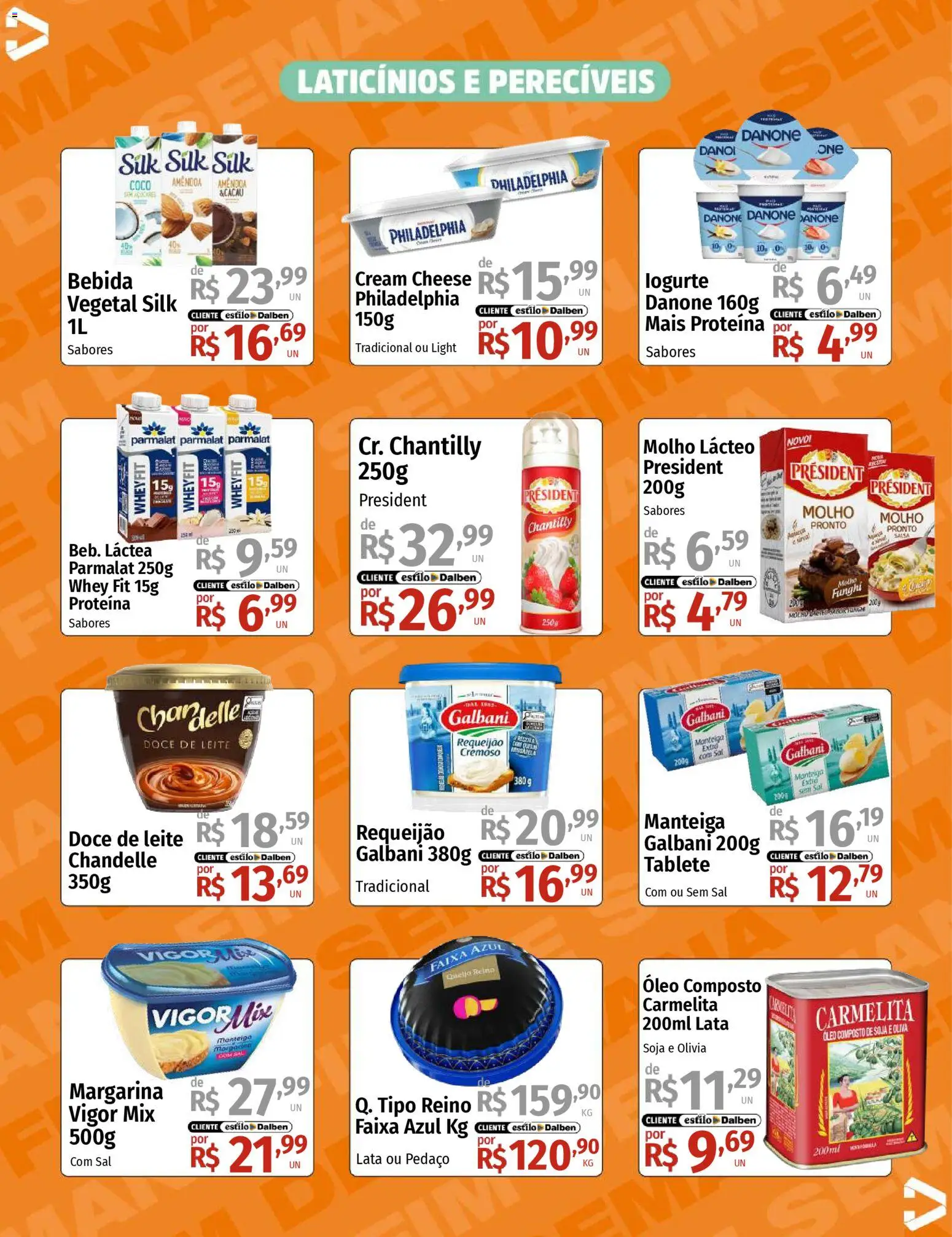Supermercado Dalben Folheto - válido de 16.01.2026 | Página: 9 | Produtos: Manteiga, Cream cheese, Sal, Margarina