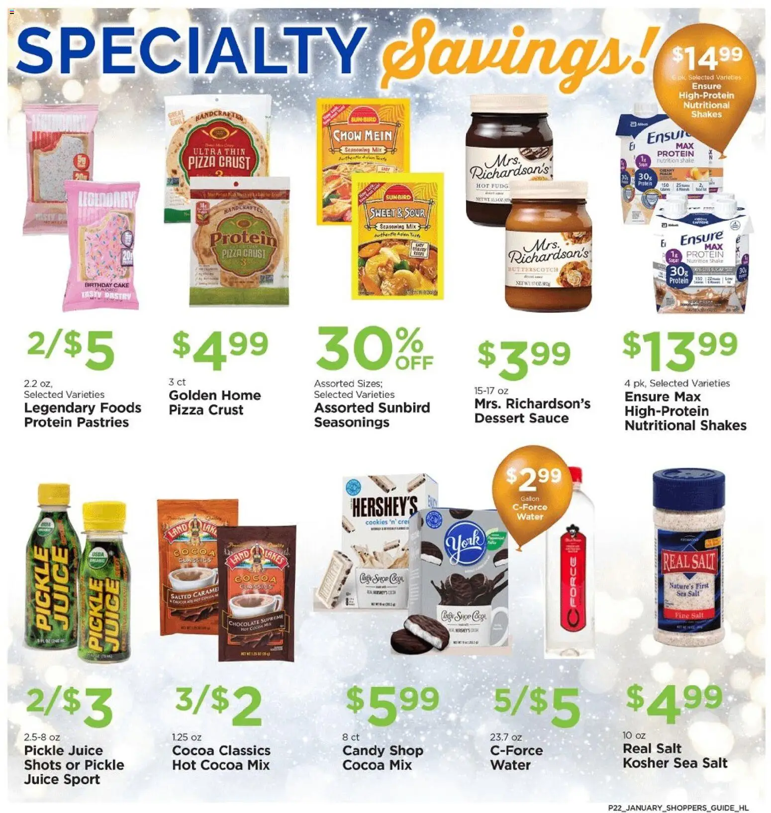 Homeland Bring Savings Home Shopper's Guide - valid from 01.01.2026 | Page: 22 | Products: Chocolate, Pizza, Juice, Salt