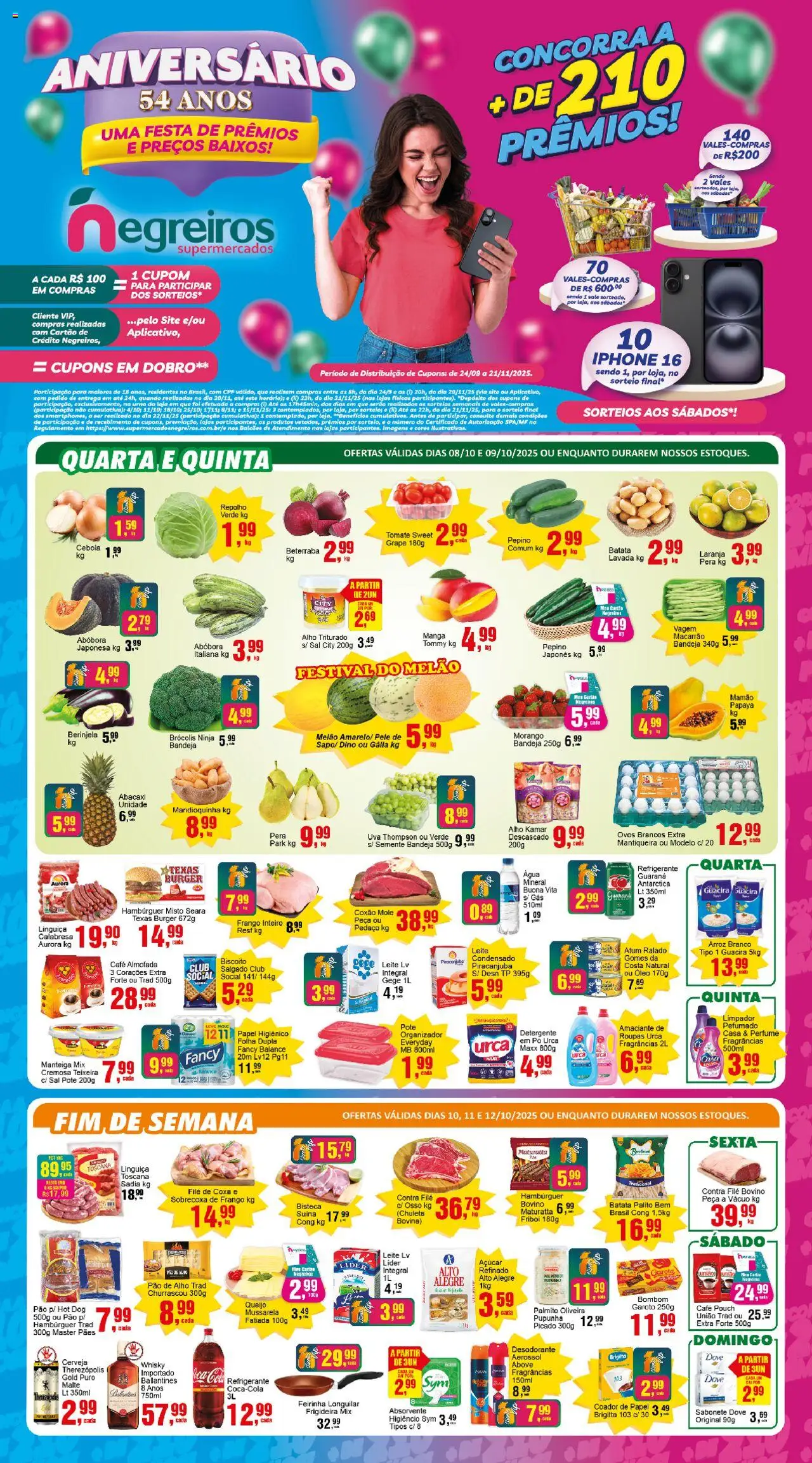 Negreiros Folheto - válido de 08.10.2025 | Página: 1 | Produtos: Beterraba, Vagem, Contra filé, Bombom