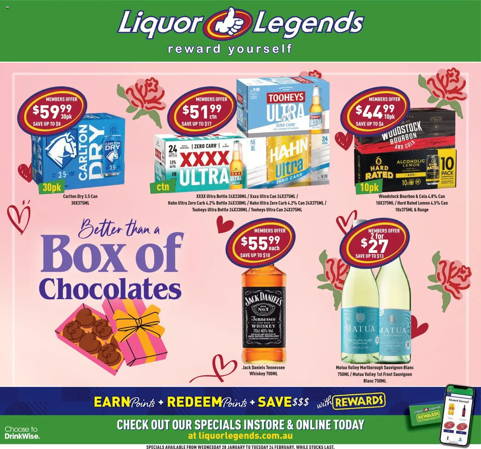 Liquor Legends catalogue - valid from 28.01.2026 | Page: 1 | Products: Box, Bourbon, Whiskey, Lemon