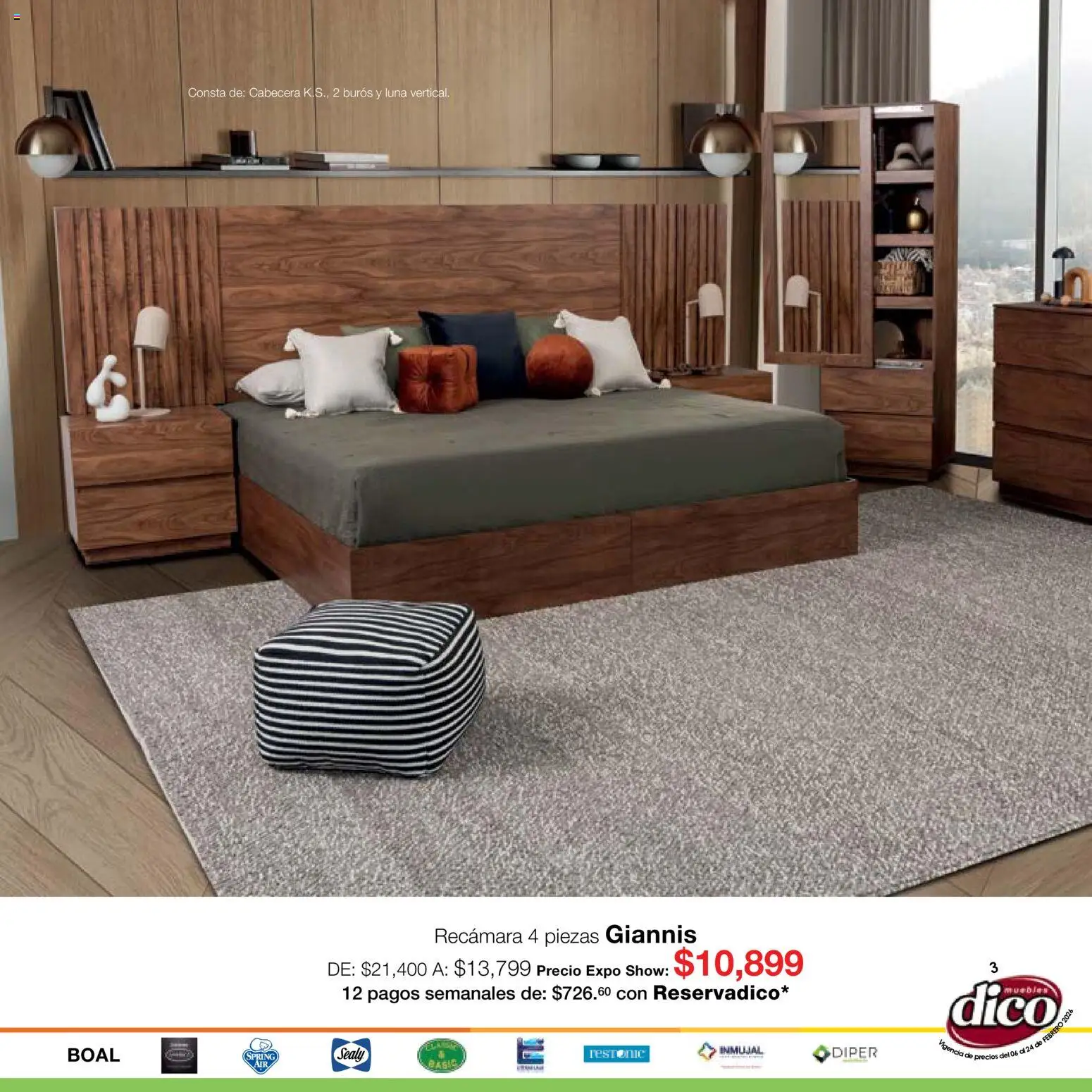 Nuevas ofertas de Muebles Dico válidas en toda la República Mexicana desde el 06.02.2026. ¡Encuentra las mejores ofertas en Muebles Dico catálogo Expo Show! | Página: 3