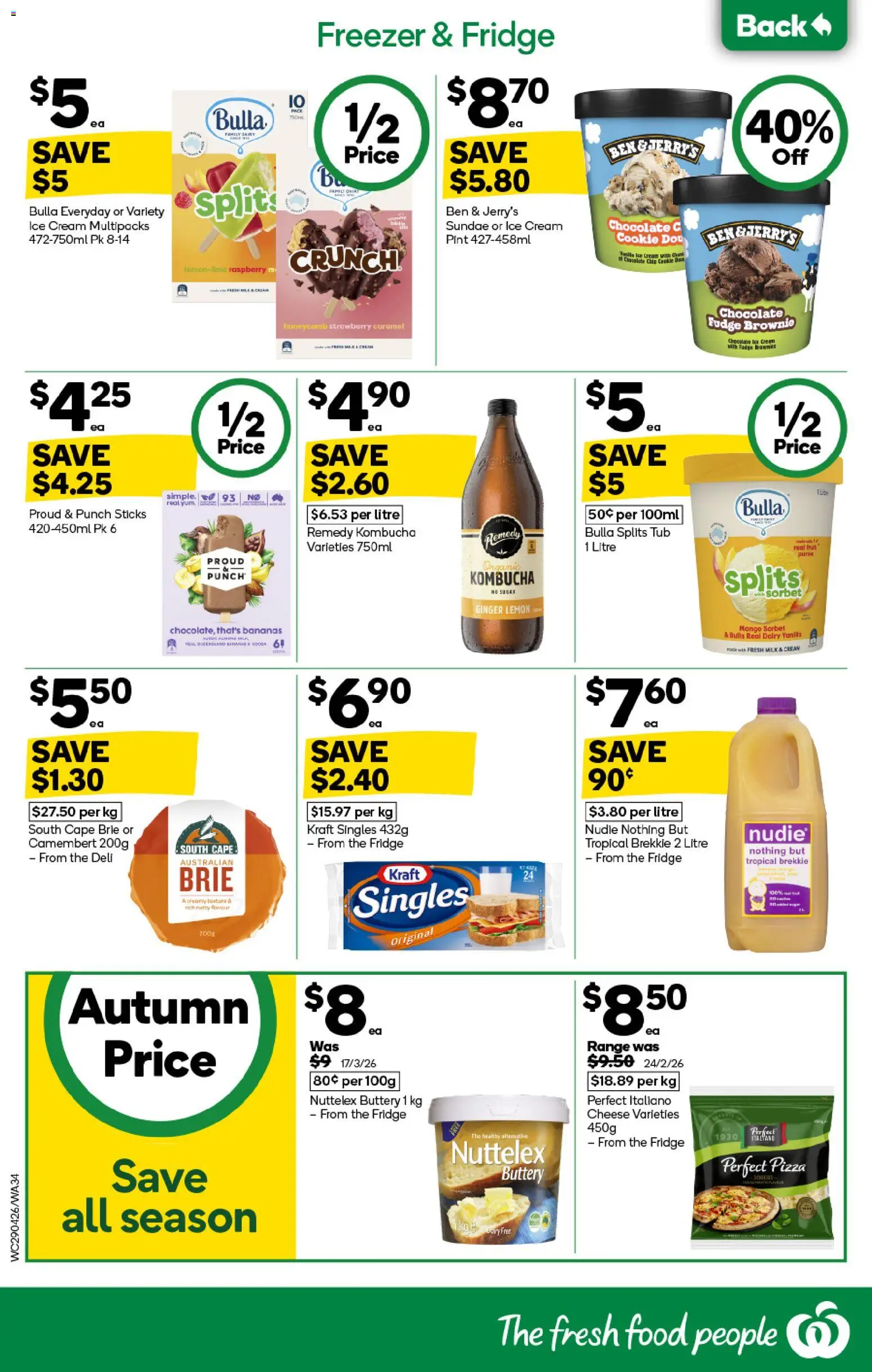 Woolworths catalogue - valid from 29.04.2026 | Page: 34 | Products: Milk, Ginger, Lemon, Freezer