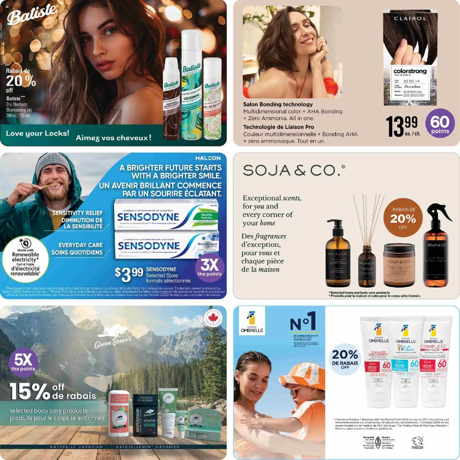 Jean Coutu flyer valid from 13.11.2025 | Page: 2 | Products: Shampoo, Antiperspirant