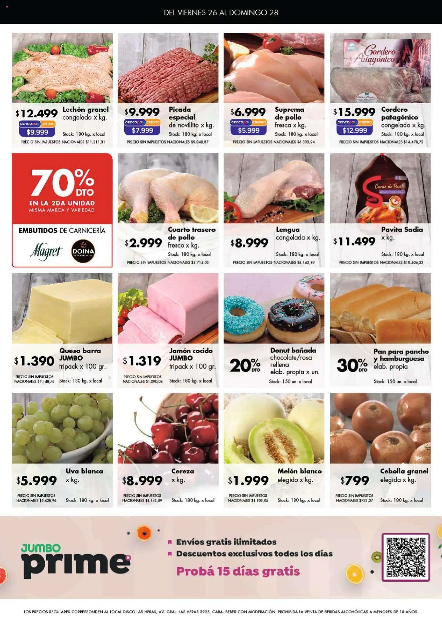 Disco - Ofertas │ válido desde el 26.12.2025 | Página: 6 | Productos: Cebolla, Uva, Pan, Jamón