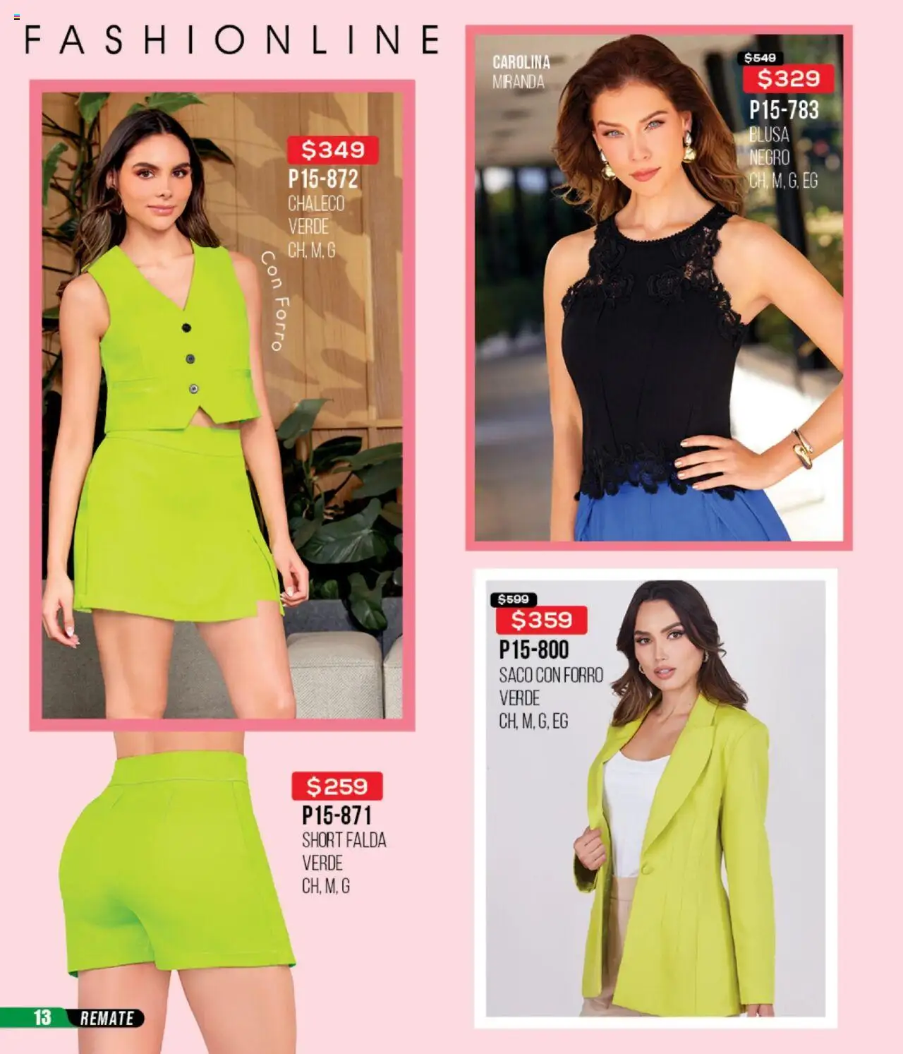Nuevas ofertas de Cklass válidas en toda la República Mexicana desde el 13.08.2025. ¡Encuentra las mejores ofertas en Cklass - Catálogo Remate Total Ropa! | Página: 14 | Productos: Blusa, Chaleco, Falda, Short
