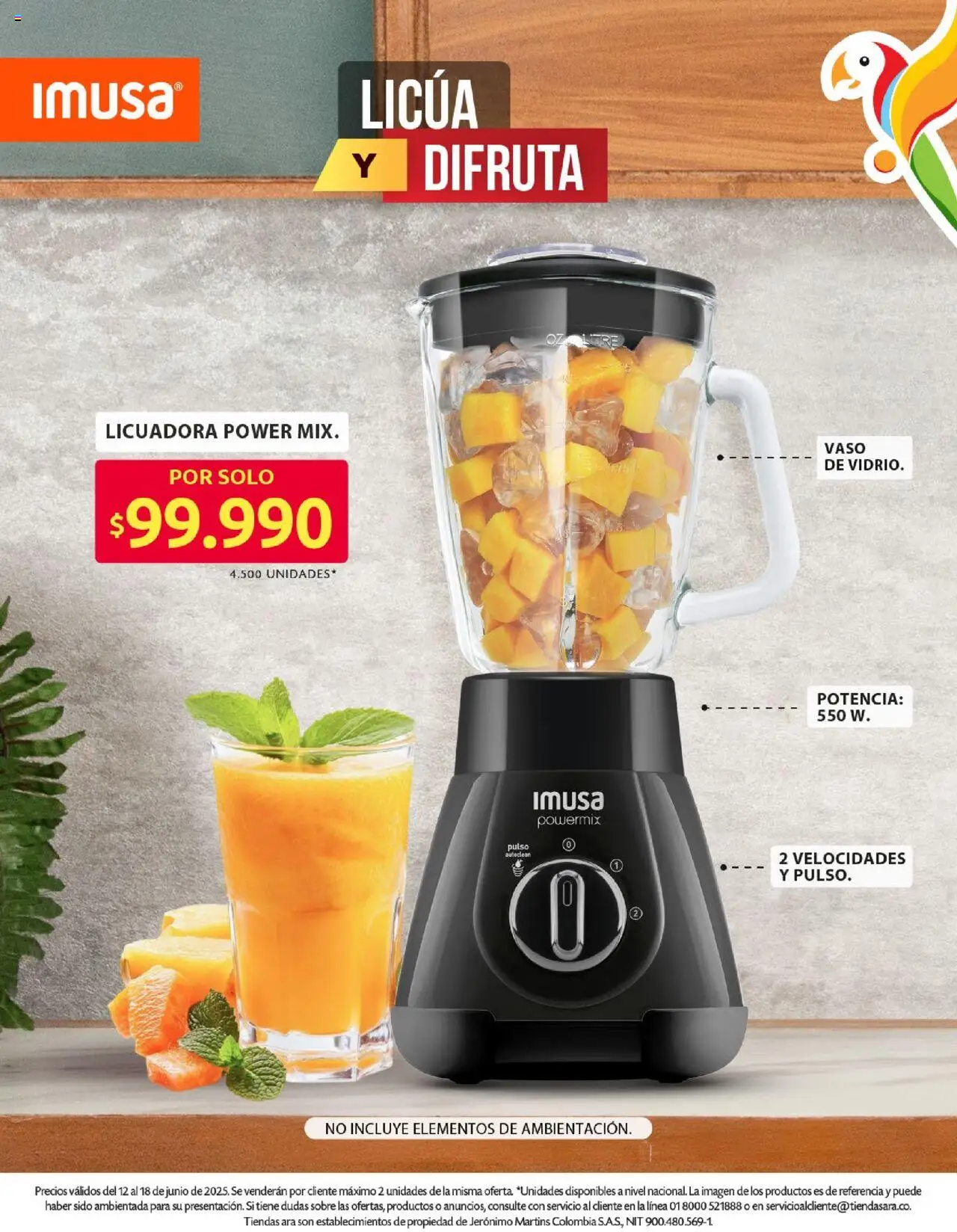 Ara revista - valida desde el 12.06.2025 | Página: 19 | Productos: Sobre, Licuadora