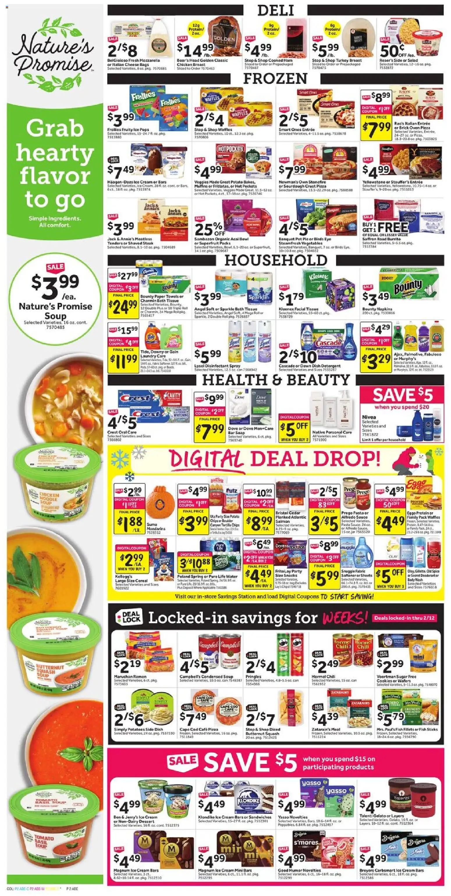 Stop & Shop Weekly Ad - valid from 16.01.2026 | Page: 3 | Products: Squash, Cheese, Pizza, Vegetables