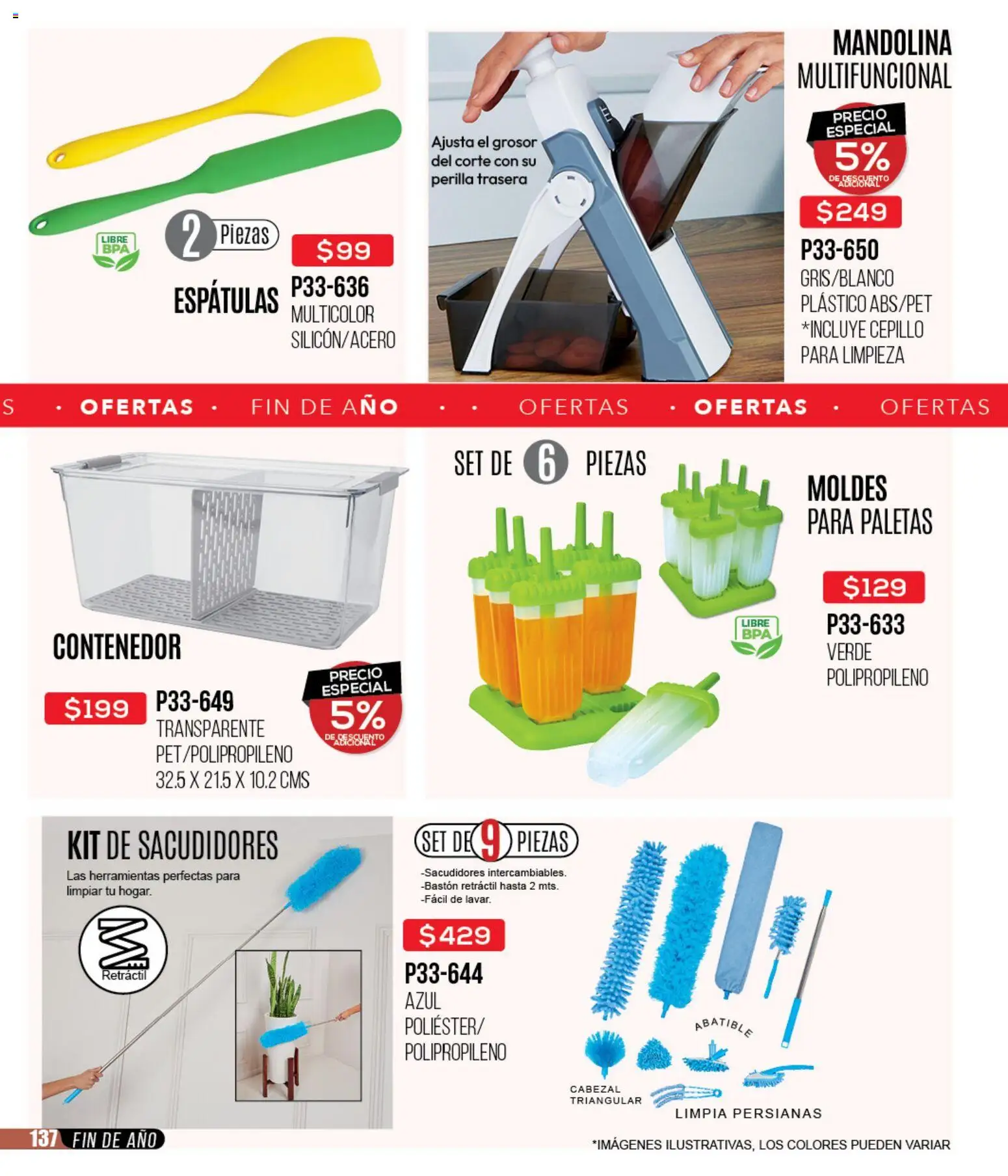 Nuevas ofertas de Cklass válidas en toda la República Mexicana desde el 02.01.2026. ¡Encuentra las mejores ofertas en Cklass catálogo Rebajas de Inicio de Año Ropa! | Página: 138 | Productos: Cepillo, Contenedor