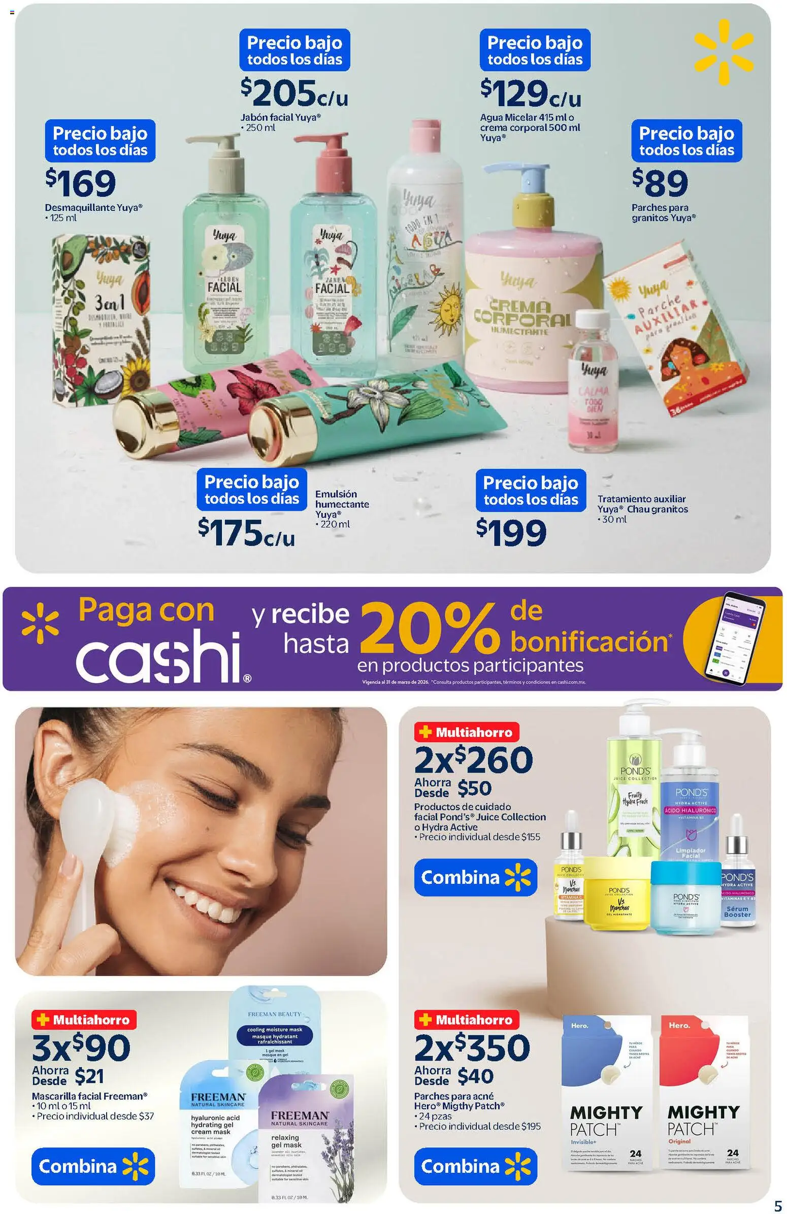 Nuevas ofertas de Walmart válidas en toda la República Mexicana desde el 11.02.2026. ¡Encuentra las mejores ofertas en Walmart folleto! | Página: 5 | Productos: Serum, Crema, Vitaminas, Mascarilla