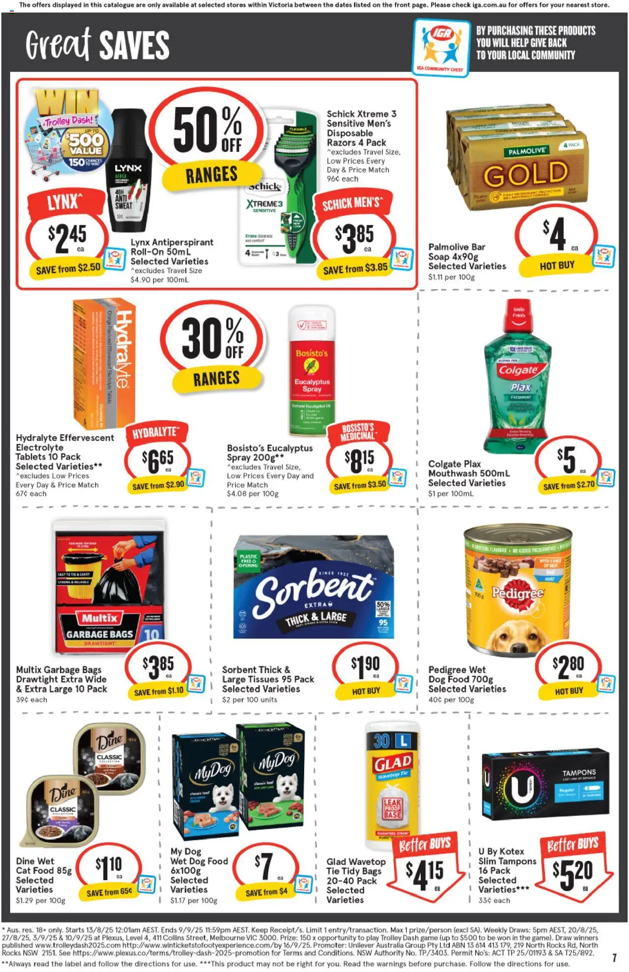 IGA catalogue - valid from 20.08.2025 | Page: 7 | Products: Chicken, Lamb, Cream, Vegetables