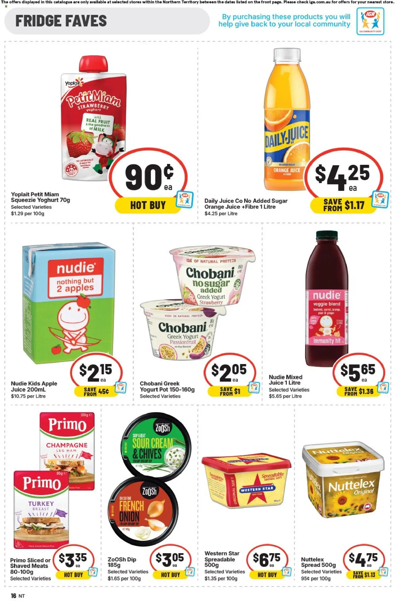 IGA catalogue - valid from 21.01.2026 | Page: 12 | Products: Yoghurt, Ham, Apples, Fridge