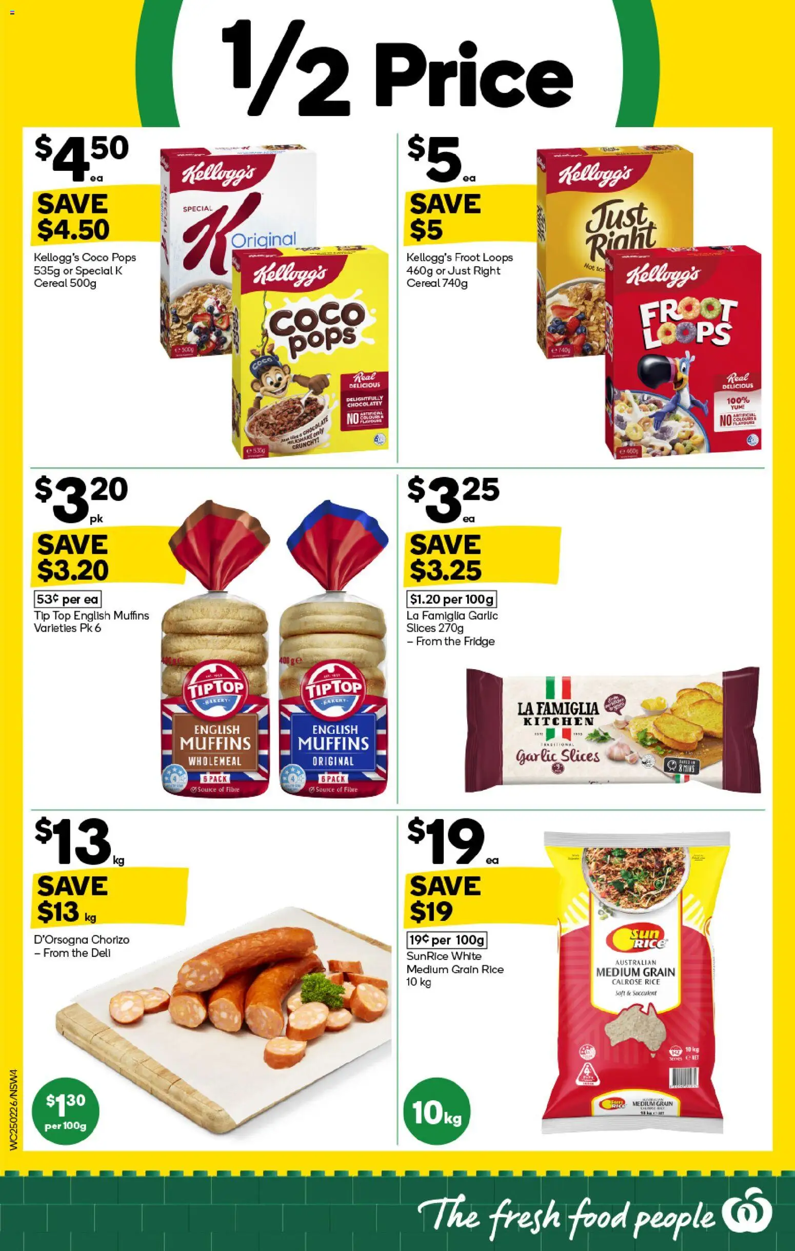 Woolworths catalogue - valid from 25.02.2026 | Page: 4 | Products: Rice, Muffins, Cereal, Fridge