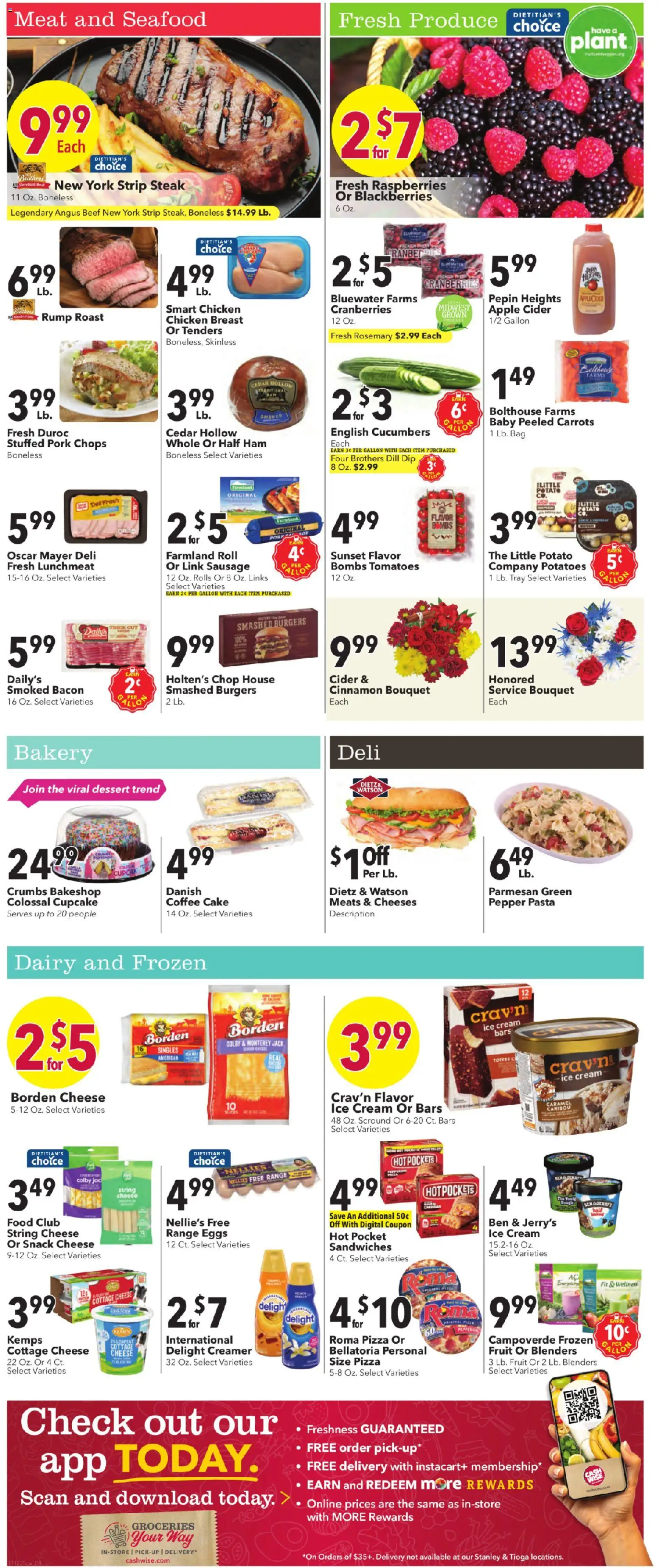 Cash Wise - Weekly Ad - valid from 12.11.2025 | Page: 4 | Products: Cheese, Eggs, Ham, Pasta