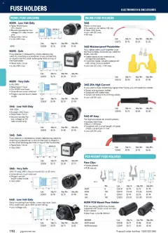 Preview of Jaycar Engineering & Scientific Catalogue 2025/2026  - valid from 09.07.2025 | Page: 192 | Products: Cap, Cable, Clips, Safe