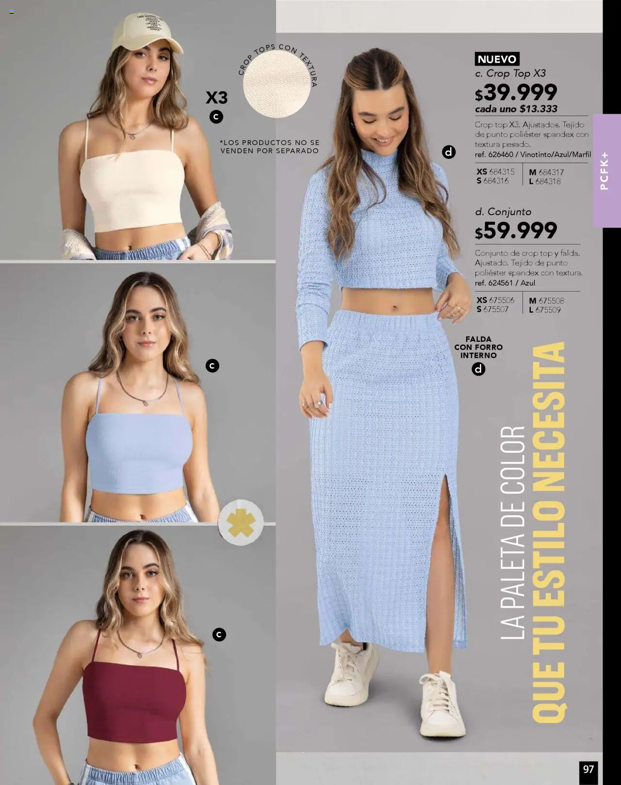 Pacifika revista - valida desde el 10.09.2025 | Página: 105 | Productos: Falda, Top, Conjunto