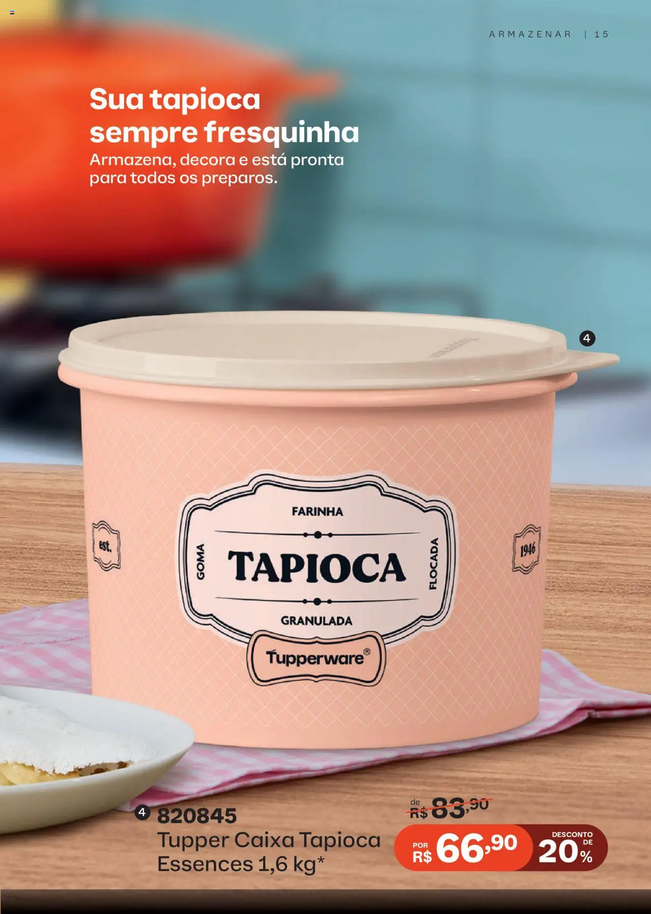 Tupperware Folheto - válido de 01.11.2025 | Página: 15 | Produtos: Tapioca, Caixa