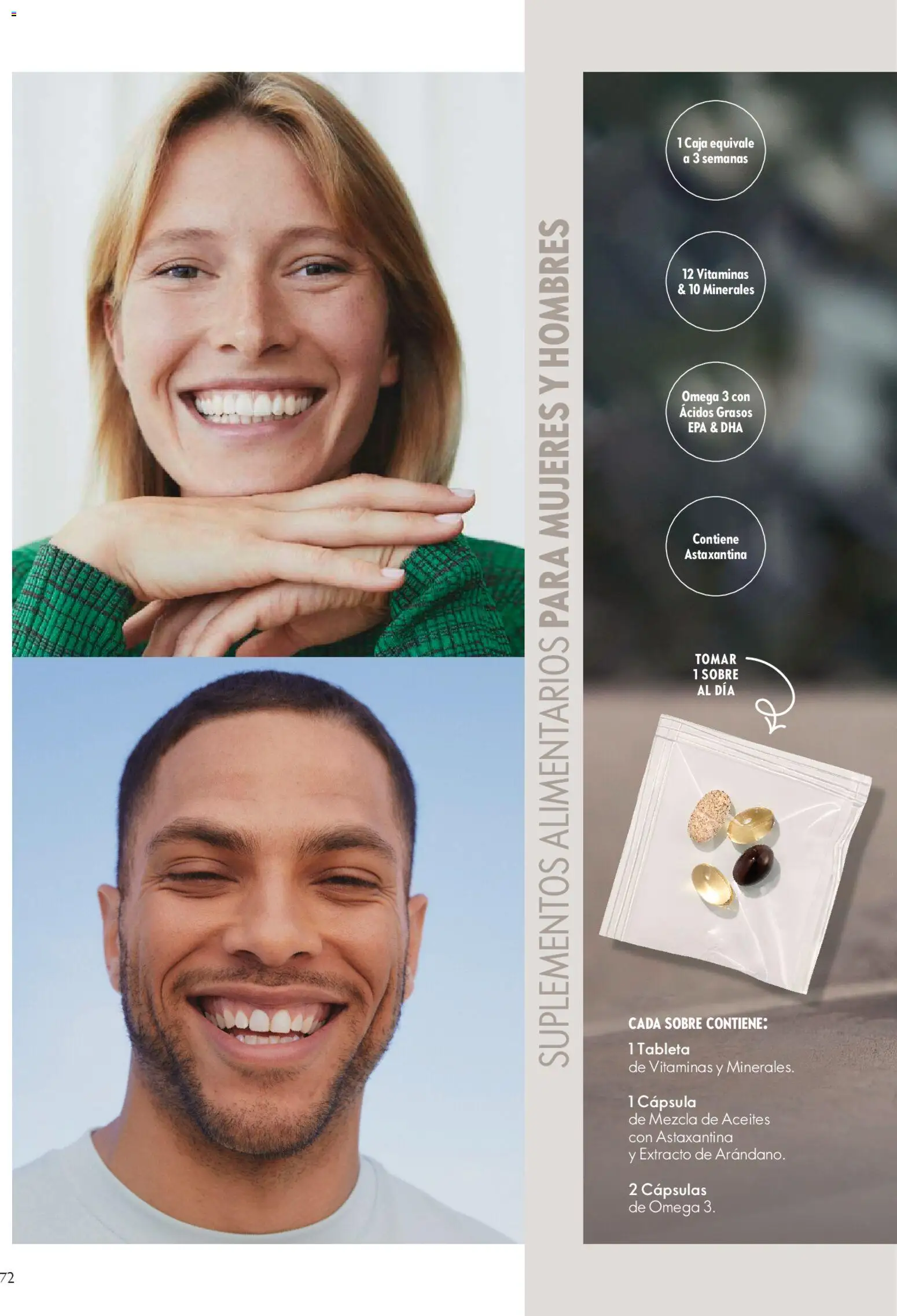 Oriflame catálogo │ válido desde el 07.03.2026 | Página: 80 | Productos: Tableta, Vitaminas, Caja, Sobre